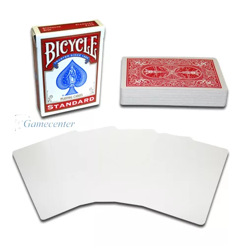 Bicycle karte Blank Face Back, crvene
