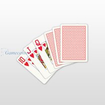   Poker karte 100% plastične, COPAG, crvene, Jumbo Face (veliki br