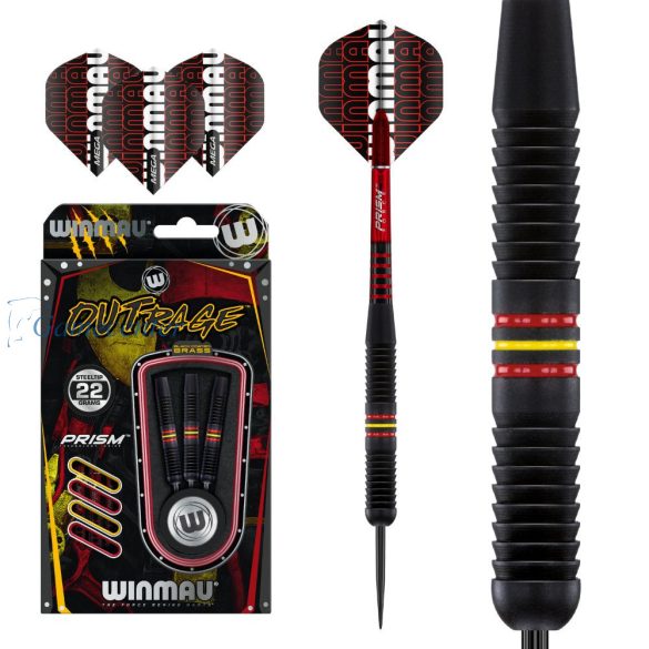 Pikado set strelica steel Winmau Outrage 22g, brass
