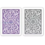 Karte za poker 100% plastične COPAG 1546,Jumbo index,ljubičasto-sive dupli špil