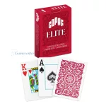 Karte Copag Elite Poker Jumbo index, 100% plastika, crvene
