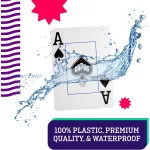 Dupli špil karata Copag 1546 Legacy standard index, 100% plastika,narandžasto-braon