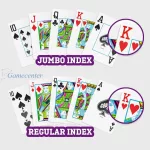 Dupli špil karata Copag 1546 Legacy standard index, 100% plastika,narandžasto-braon