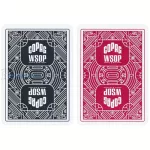 Poker karte 100% plastične WSOP,Jumbo index,crno-crvene dupli špil