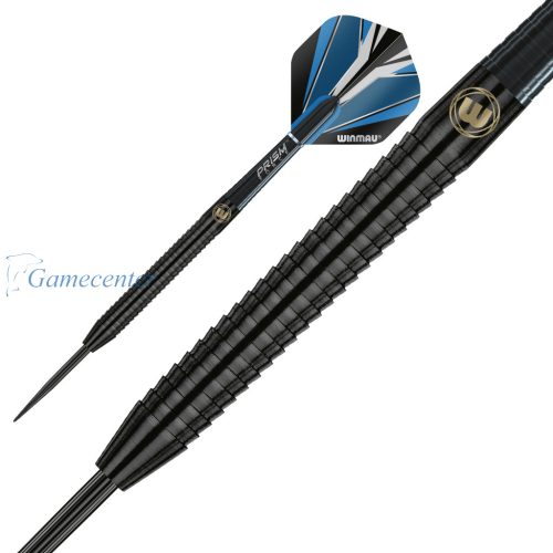 Pikado set Winmau steel Sabotage Black 24g, 90% wolfram
