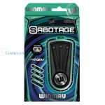 Pikado set Winmau steel Sabotage Black 24g, 90% wolfram
