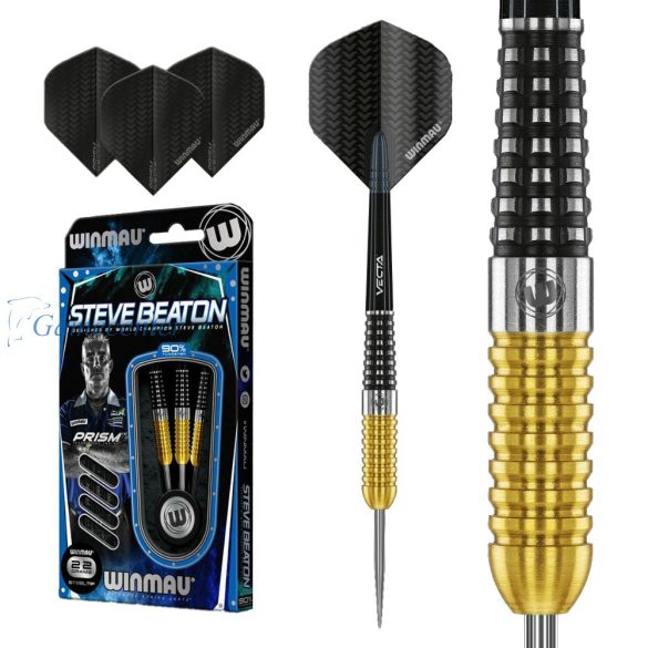 Pikado strelice Winmau steel Steve Beaton 22g, special edition, 90% wolfram