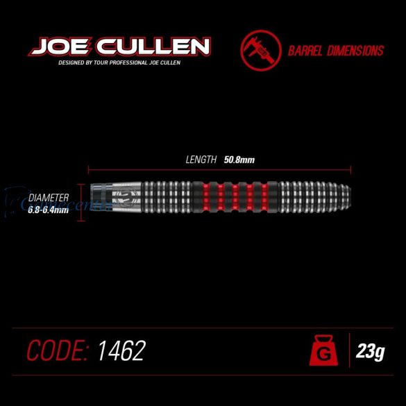 Set strelica Winmau steel Joe Cullen 23g, 90% wolfram