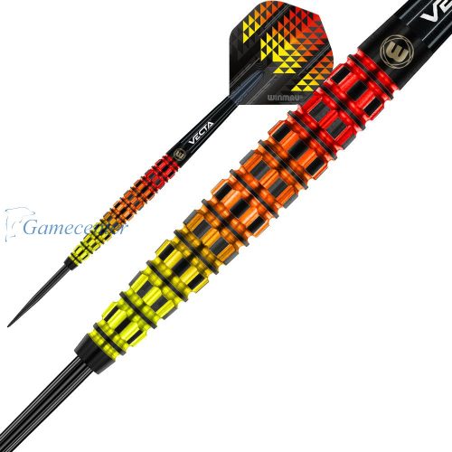 Set strelica steel Winmau Firestorm Flame Tapered 21g, 90% wolfram