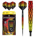 Set strelica steel Winmau Firestorm Flame Tapered 23g, 90% wolfram