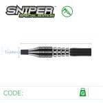 Set strelica steel Winmau Sniper Special Edition 22g, 90% wolfram