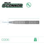 Set strelica steel Winmau Willie O'Connor 23g, 90% wolfram