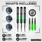 Set strelica steel Winmau Mike Maloney SS1, 22g 90% wolfram