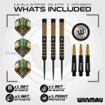 Set strelica steel Winmau Brendan Dolan SS1, 23g 90% wolfram