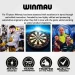 Set strelica steel Winmau Team 360 Ben Townley 23g, 90% wolfram