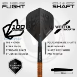 Set strelica steel Winmau Team 360 Ben Townley 23g, 90% wolfram