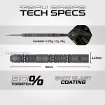 Set strelica steel Winmau MvG Signature Edition 23g, 90% wolfram