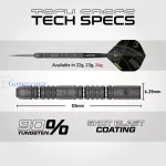 Set strelica steel Winmau MvG Signature Edition 24g, 90% wolfram