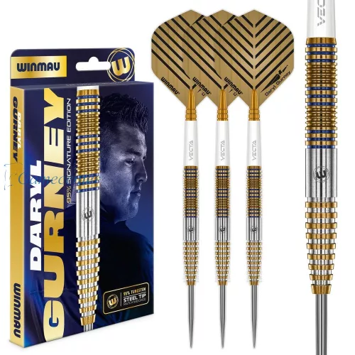 Set strelica steel Winmau Daryl Gurney Signature Edition 23g, 95% wolfram