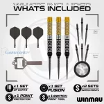 Set strelica steel Winmau Exion Parallel 23g SP 90% wolfram