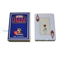 Poker karte Modiano TEXAS PK JUMBO 100% plastične, plave