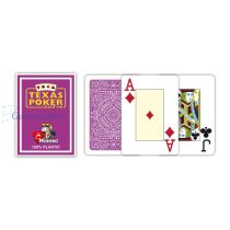   Poker karte Modiano TEXAS PK 2 Jumbo Index ljubičaste 100% plastične