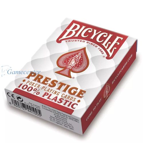 Bicycle Prestige karte crvene 100% plastične