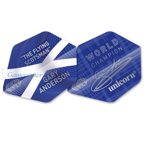 Pera za strelice Unicorn Ultrafly 75 W/C Gary Anderson AR1, plava