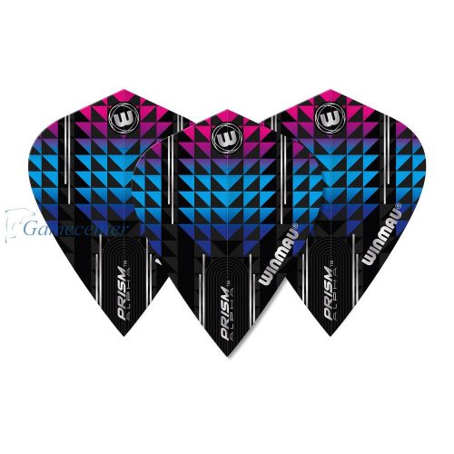 Pera za strelice Winmau Prism Alpha kite, plavo ljubičasta