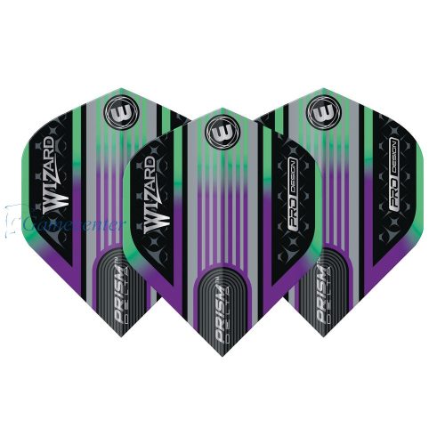 Pera za strelice Winmau Prism Delta Simon Whitlock Wizard, duga-srebrna