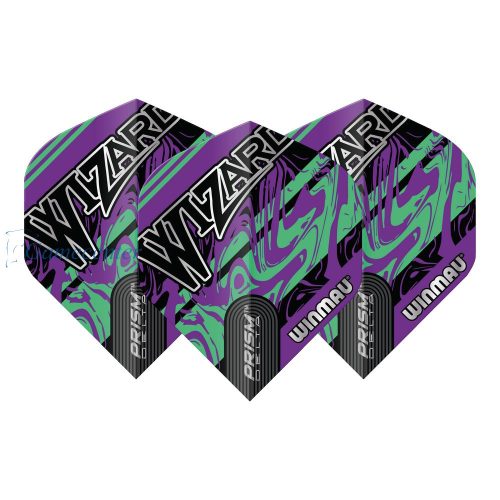 Pera za strelice Winmau Prism Delta Simon Whitlock Wizard, ljubičasto-srebrna