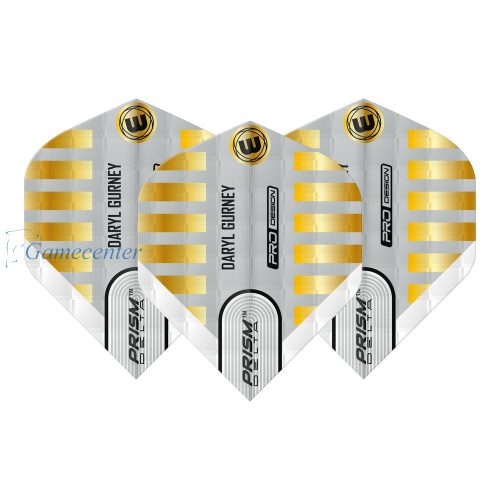 Pera za strelice Winmau Prism Delta Daryl Gurney, zlatno-bela