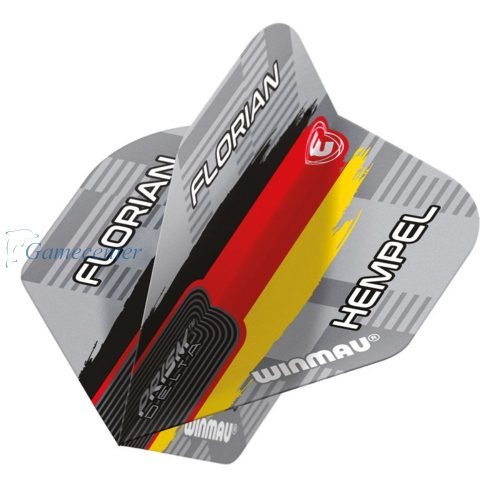 Pera za strelice Winmau Prism Delta Florian Hempel, siva