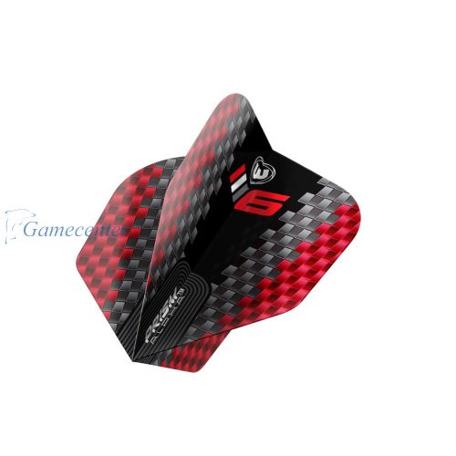 Pera za strelice Winmau Prism Alpha Blade 6 Chevron crna, No6