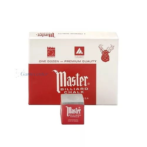Bilijar kreda Master 1 kom. siva