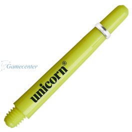 Tela za strelice  Unicorn Gripper4, 29 mm, extra short, neon žute Tela za strelice  Unicorn Gripper4, 29 mm, extra short, neon žute
