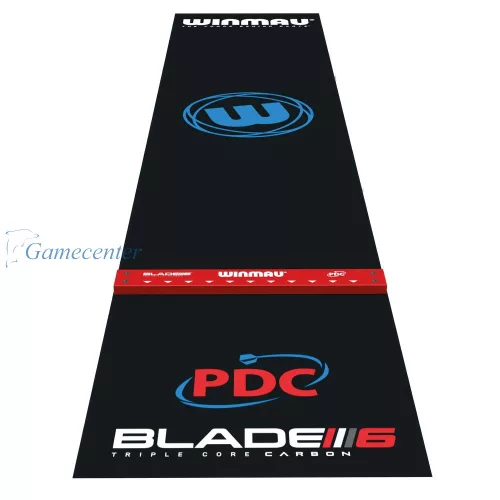 Pikado podmetač Winmau Zone Precision Pro PVC, crni Blade 6 sa integrisanom startnom linijom