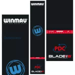 Pikado podmetač Winmau Zone Precision Pro PVC, crni Blade 6 sa integrisanom startnom linijom
