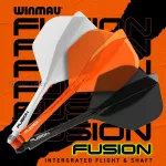 Integrisana pera i tela Winmau Fusion narandžasta, No2 pero i medium telo