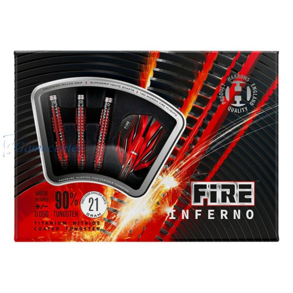 Harrows set strelica steel Fire Inferno 21g 90%wolfram