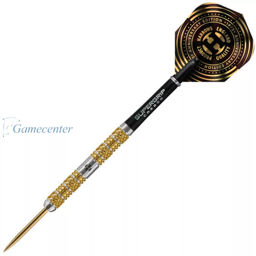 Harrows Black Knight 90% Tungsten Steel Tip Darts Set 22g, 23g, 24g & 25g - Inclusief Black Carbon ST Midi Shafts & Micron Black Knight Flights (25G