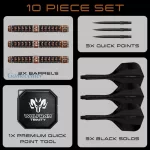 Set strelica steel Harrows Wolfram Trinity 21g QP 97% wolfram