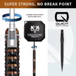 Set strelica steel Harrows Wolfram Trinity 22g QP 97% wolfram
