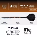 Set strelica steel Harrows Wolfram Trinity 22g QP 97% wolfram