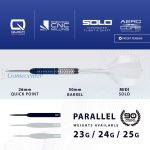 Set strelica steel Harrows Geo Parallel 23g Quick Point 90% wolfram