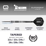 Set strelica steel Harrows Supergrip Tapered 28g Quick Point 90% wolfram