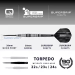 Set strelica steel Harrows Supergrip Torpedo 23g Quick Point 90% wolfram