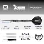 Set strelica steel Harrows Supergrip Bomb 23g Quick Point 90% wolfram