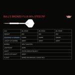 Set strelica steel Bull's Bronzo Flux 23g 90% wolfram