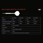 Set strelica steel Bull's Max Hopp E5 23g 90% wolfram